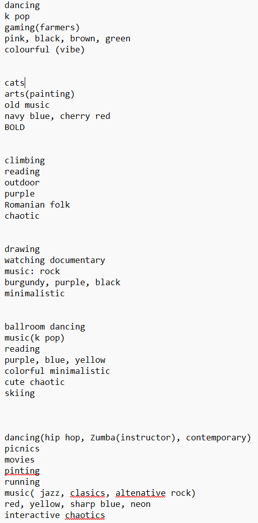 Design Style Questionnaire